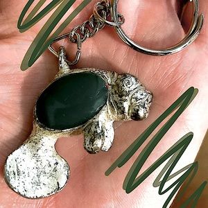 Manatee (Sea cow) keychain